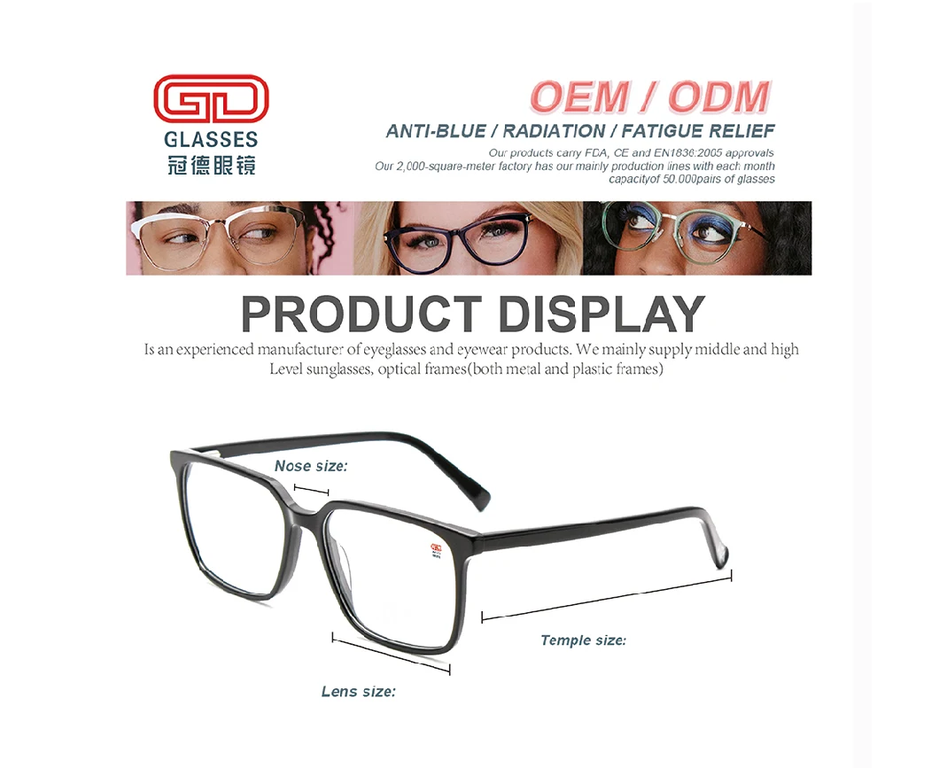 Fw21 Classic Men Style Oval Shape Extreme Light Titanium Optical Frames