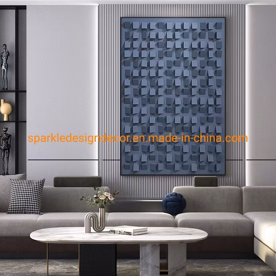 Sonido de madera maciza pintada en 3D, paneles de pared de lana, arte de pared de madera a la venta