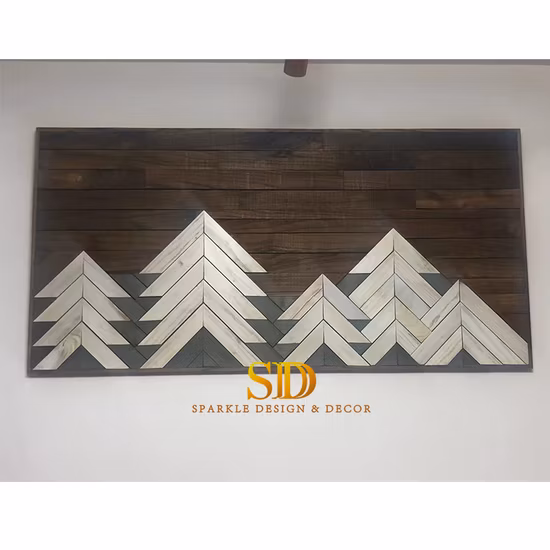 Ideas de madera del arte de la pared de la pintura de pared de madera del panel del arte de madera por encargo del fabricante